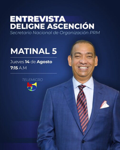 Entrevista este jueves 14 a @DeligneAB en matinal 5 por @TelemicroHD a partir de las 7:15AM