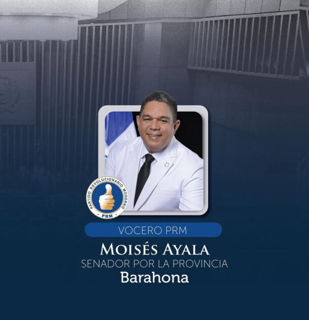 @PRM_Oficial designó como vocero en el Senado al senador @moisesayalap1 para el período 2025-2026