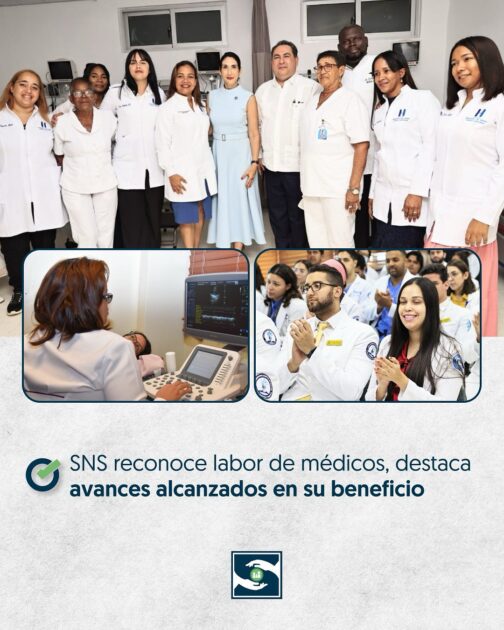 @SNSRDO @DrMarioLama Reconoce labor de médicos y destaca avances alcanzados en su beneficio