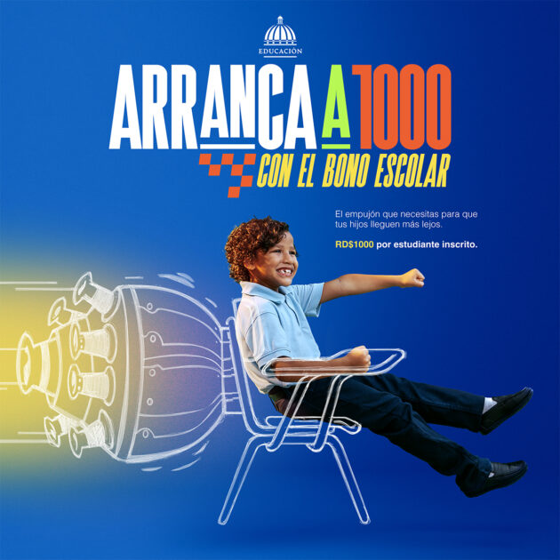@EducacionRDO Ya inició el desembolso del bono “Arranca a Mil por la Educación”, que beneficiará a más de 1 millón 400 mil estudiantes del sistema educativo público preuniversitario