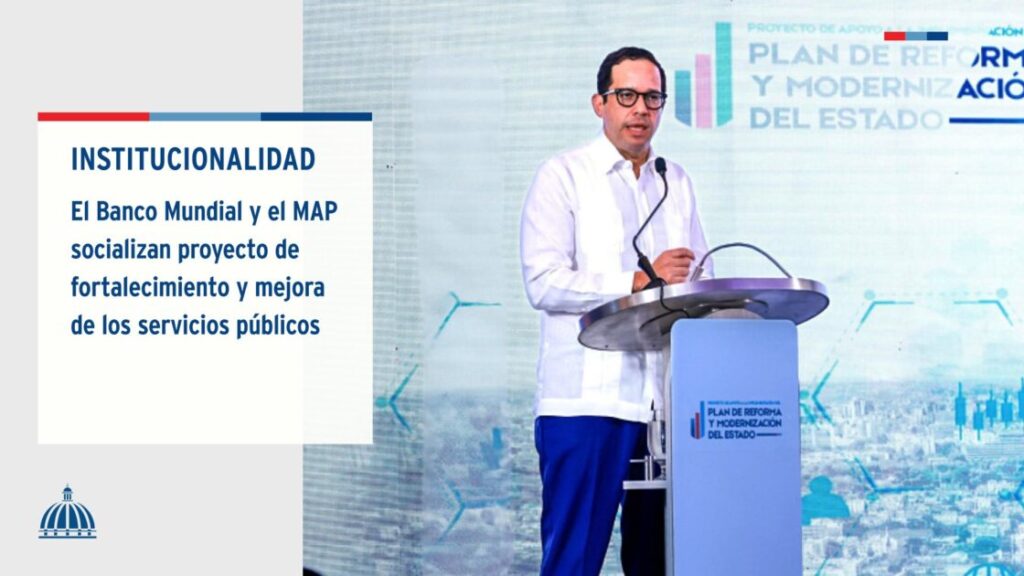 @MapRDO con el apoyo técnico y financiero del @BancoMundial, socializamos sobre un proyecto de fortalecimiento y mejora de los servicios públicos.