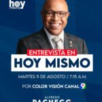@PachecoAlfredoO En entrevista mañana a partir de las 7:15am en Hoy Mismo Por @ColorVisionC9