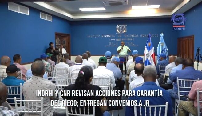@INDRHIRD Olmedo Caba encabeza junto Blas Domínguez jornada de trabajo con presidentes y gerentes de juntas de regantes de todo el país