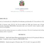 Decreto 493-25 emitido por el presidente @LuisAbinader