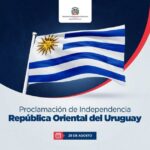 @MirexRD El Ministerio de Relaciones Exteriores de #RepúblicaDominicana saluda y felicita al pueblo y Gobierno de la República Oriental del Uruguay en ocasión del aniversario de su Independencia