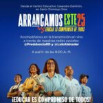 ScarletBenzan ¡Hoy arranca el año escolar 2025-2026! Sigue el acto de apertura desde el Centro Educativo Casandra Damirón, encabezado por @LuisAbinadery el ministro de @EducacionRD, @LMDeCamps