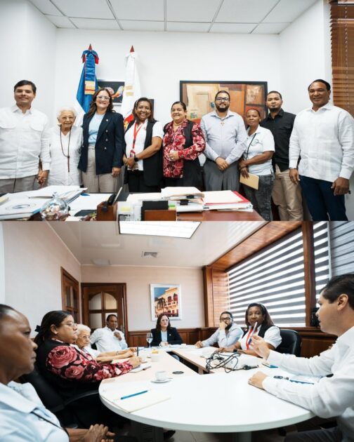 @AlcaldiaDN Una comisión de la Parroquia Santo Domingo Savio y representantes del sector se reunió con nuestra secretaria general, Elizabeth Mateo, y el director de Espacios Públicos, Tte. Cnel. José Aníbal Sanz, para tratar diversos temas y necesidades de la comunidad.