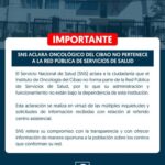 @SNSRDO SNS aclara Oncológico del Cibao no pertenece a la Red Pública de Servicios de Salud
