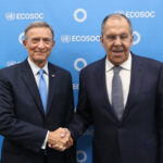 Canciller Roberto Álvarez sostiene reunión con su homólogo de Rusia, Sergey Lavrov, en el marco de la Asamblea General de la ONU