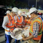 @ScarletBenzan En horas de la noche pasada, el presidente @LuisAbinader realizó una visita de supervisión a la construcción del paso a desnivel en la Prolongación 27 de Febrero con Isabel Aguiar. Durante el recorrido, pudo constatar los avances de esta importante obra