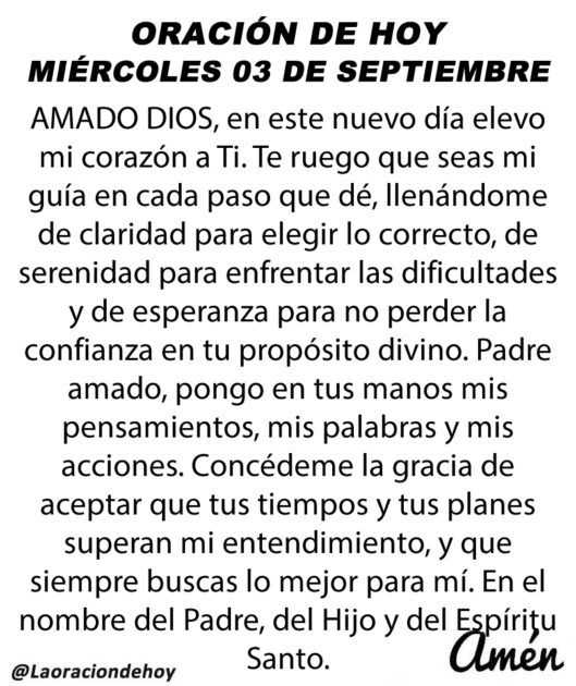 @LaOracionDeHoy 23 de Septiembre de 2025