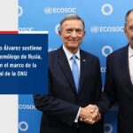 @ComunicacionDO El ministro de Relaciones Exteriores, @RobalsdqAlvarez, y su homólogo de la Federación de Rusia, @Mfa_Russia, sostuvieron una reunión en Naciones Unidas en la que conversaron sobre temas de interés bilateral