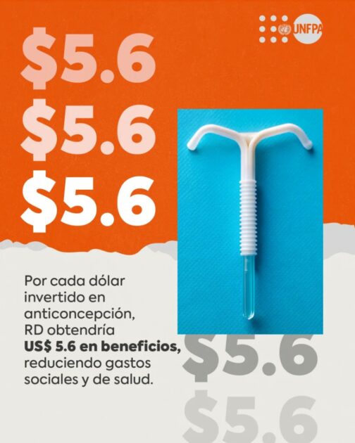 @ONU_es Por cada dólar invertido en anticoncepción la RD obtendría US$5.6 en beneficios, reduciendo gastos sociales y de salud