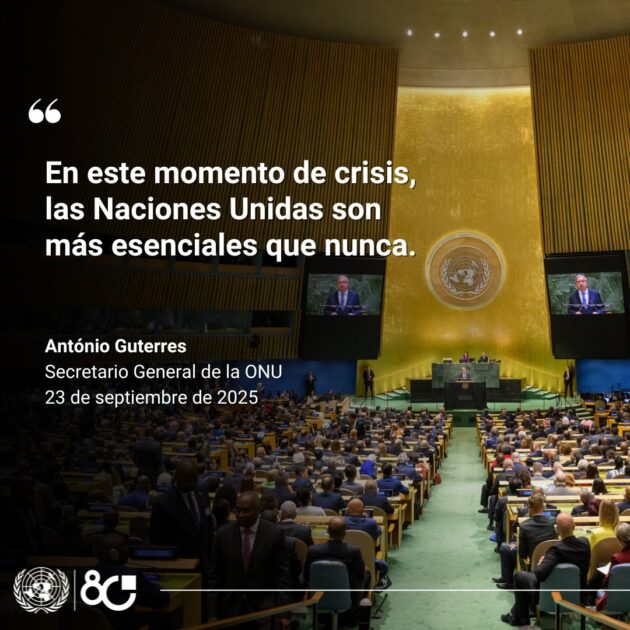 @ONU_es A 80 años de su fundación,@antonioguterres subraya que las Naciones Unidas son más necesarias que nunca