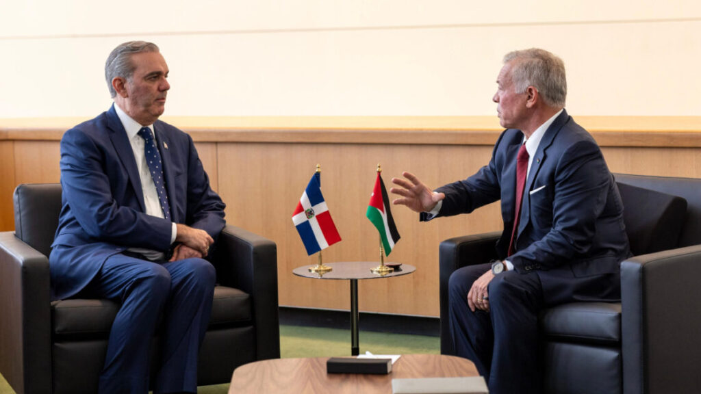 Presidente Abinader se reúne con el rey de Jordania, Abdalá II bin Al-Hussein