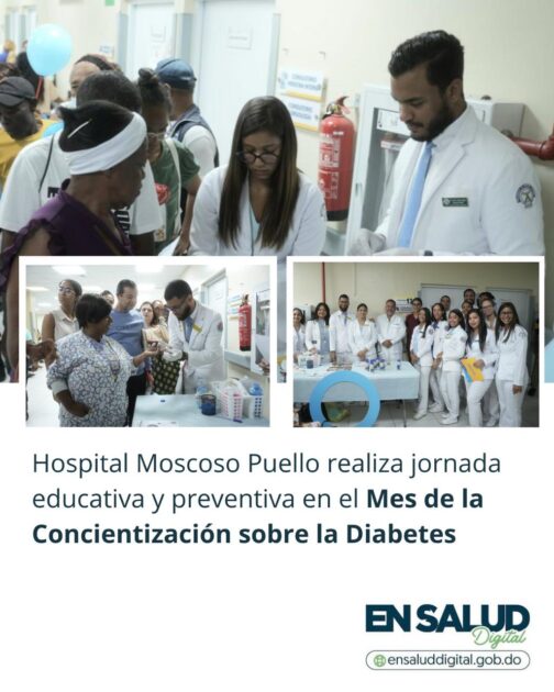 @SNSRDO El Hospital @MoscosoPuello, a través de su Residencia de Diabetología, realizó una jornada de prevención y concientización en el marco del Mes de la Concientización sobre la Diabetes