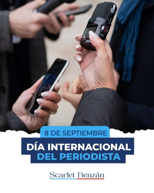 ScarletBenzan Hoy, en el Día Internacional del Periodista, mi reconocimiento es para todos los que trabajan con pasión, ética y valentía