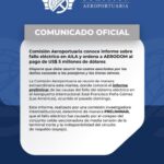 COMUNICADO OFICIAL de la Comisión Aeroportuaria @daeroportuario miercoles 24 de septiembre 2025