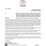 ¡AVISO! COMUNICADO @MAPRDO: Jornada laboral de hoy viernes 26 concluirá al mediodía por condiciones meteorológicas