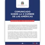 @MIREXRD: COMUNICADO sobre la X Cumbre de las Américas