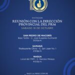 @JosePaliza Este próximo sábado visitaremos San Pedro, Samana y Nagua; un día con las direcciones provinciales del @PRM_Oficial