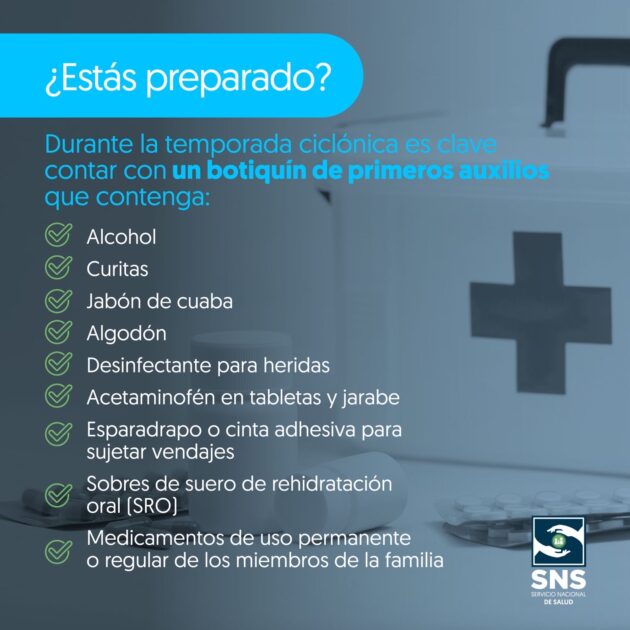 @SNSARDO Es importante tener en casa un botiquín de primeros auxilios y que hables con tus hijos de cómo actuar en caso de la llegada de un fenómeno natural