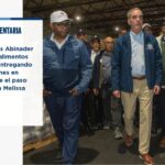 @ComunicacionDO El Pdte. @LuisAbinader supervisó las miles de raciones de alimentos que se están entregando a las poblaciones en alerta roja ante el paso de la tormenta Melissa