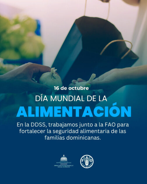 @SuperateRDO En este Día Mundial de la Alimentación, reafirma el compromiso con un objetivo común: garantizar la seguridad alimentaria de las familias dominicanas