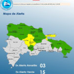 @COE_RD coloca 03 provincias en alerta amarilla y aumenta 15 en verde