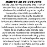 @LaOracionDeHoy Martes 28 de Octubre de 2025
