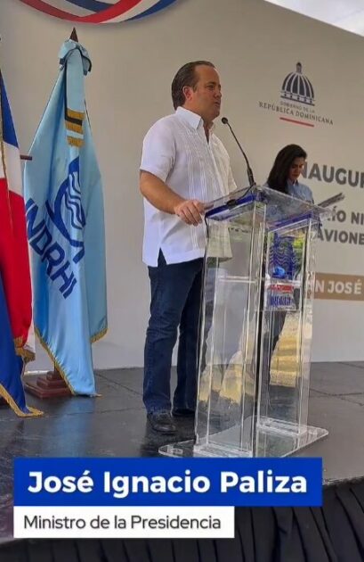 @MinPreRD @JosePaliza y Olmedo Caba Romano inauguraron los trabajos de adecuación del río Nizao y la construcción de muros de gaviones en Rancho Arriba, San José de Ocoa