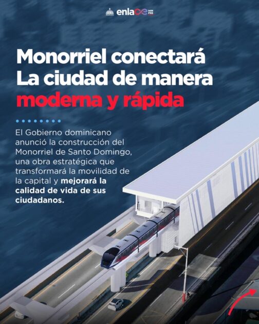 @MinPreRD El Monorriel de Santo Domingo representa un salto histórico para la movilidad de la capital, no solo por su modernidad y capacidad, sino por el compromiso del Gobierno con la transparencia, la participación ciudadana y el desarrollo sostenible