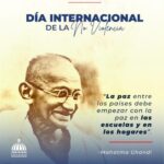 @EducacionRDO Celebremos este 2 de Octubre el día Internacional de la NO Violencia en Honor a Mahatma Ghandi