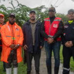 Ministro de Medio Ambiente y alcaldesa de Santo Domingo Norte supervisan acciones de respuesta ante los efectos de la tormenta Melissa