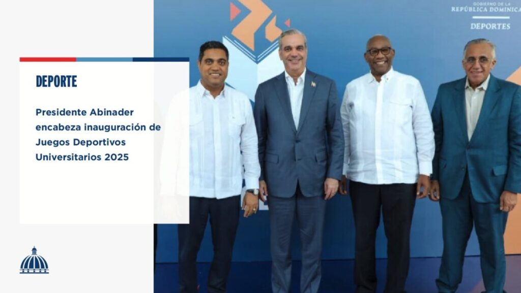 El deporte en el país continúa en un trayecto de transformación y avance, al celebrarse encabezado por el presidente @LuisAbinader, el acto de inicio de los Juegos Deportivos Universitarios 2025