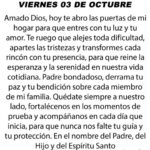 @LaOracionDeHoy Viernes 3 de Octubre de 2025