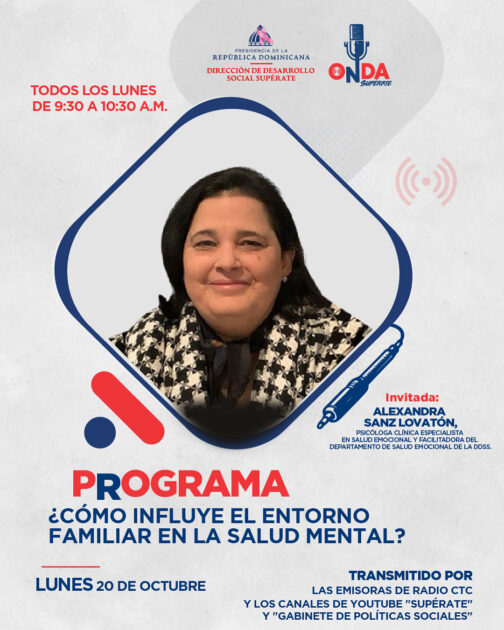 @SuperateRDO Onda Supérate | ¿Cómo influye el entorno familiar en la salud mental?