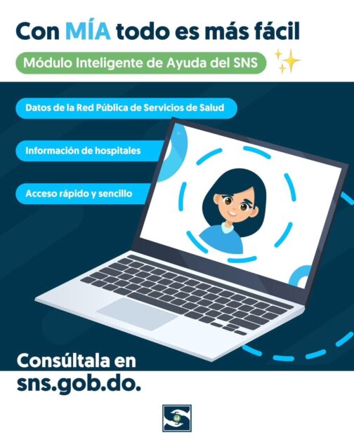 @SNSRDO Mía hace que acceder a la información de salud sea más fácil que nunca.¿Ya la conoces?Visita http://sns.gob.do y de forma fácil y rápida obtendrás datos del SNS, hospitales y regionales de la Red Pública de Servicios de Salud