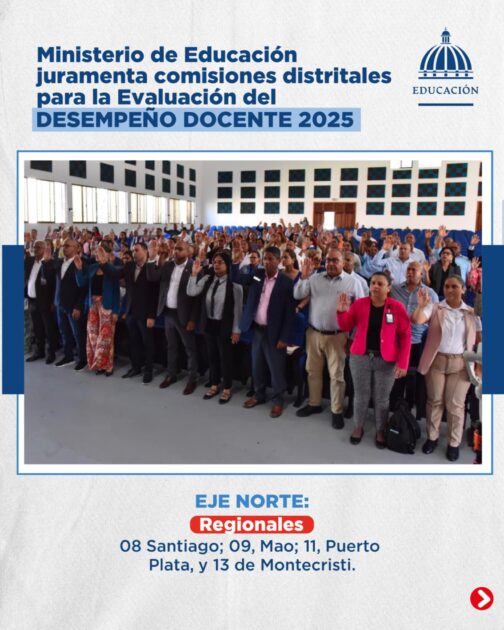 @EducacionRDO la Comisión Nacional Rectora de Evaluación del Desempeño Docente 2025 juramentó de manera simultánea las comisiones distritales en las 18 regionales del país