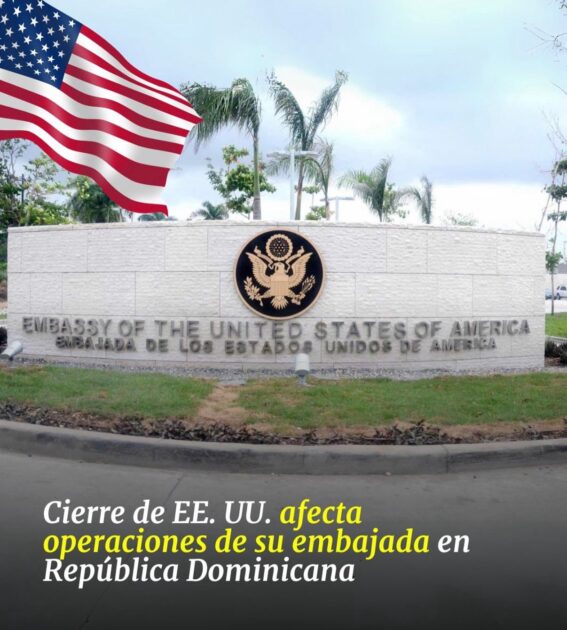 @G_GomezJ Cierre de EE.UU. Afecta operaciones de su embajada en RD