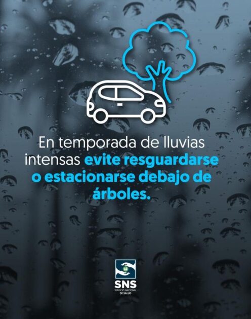@SNSRDO Toma las debidas precauciones en estos días de lluvias intensas y evita estacionarte debajo de los árboles