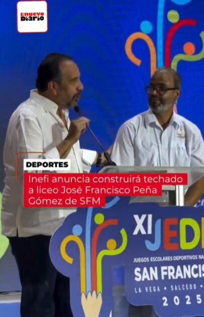 @InefiRD Anuncia construirá techado a Liceo José Francisco Peña Gomez de SFM