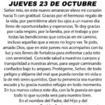 @LaOracionDeHoy Jueves 23 de Octubre de 2025
