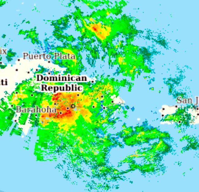 @GloriaCeballos7 El radar muestra la fuerte actividad convectiva que se está generando sobre el litoral sureste de la geografía nacional; asociada a la Tormenta Melissa.