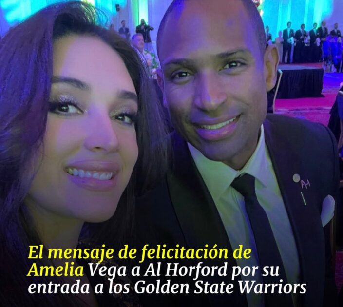 @G_GomezJ La ex Miss Universo Amelia Vega felicitó públicamente a su esposo, el baloncestista dominicano Al Horford, tras confirmarse su incorporación al equipo Golden State Warriors de la NBA