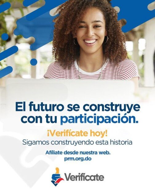 @PRM_Oficial :  Por Favor Entra a http://prm.org.do, actualiza tus datos y confirma tu inscripción | ¡Así de simple es estar verificado!