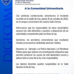 @UniversidadUASD COMUNICADO OFICIAL