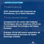 @LuisAbinader desarrolla este fin de semana una amplia agenda de trabajo en tres provincias y el Distrito Nacional| AGENDA PRESIDENCIAL RD