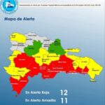 INFORME @COE_RD mantiene 11 provincias y al Distrito Nacional en alerta roja |Viernes 24 octubre 9:00 AM