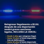 @EmbajadaUSAenRD | Reingresar ilegalmente a los Estados Unidos después de una deportación tendrá graves sanciones legales
